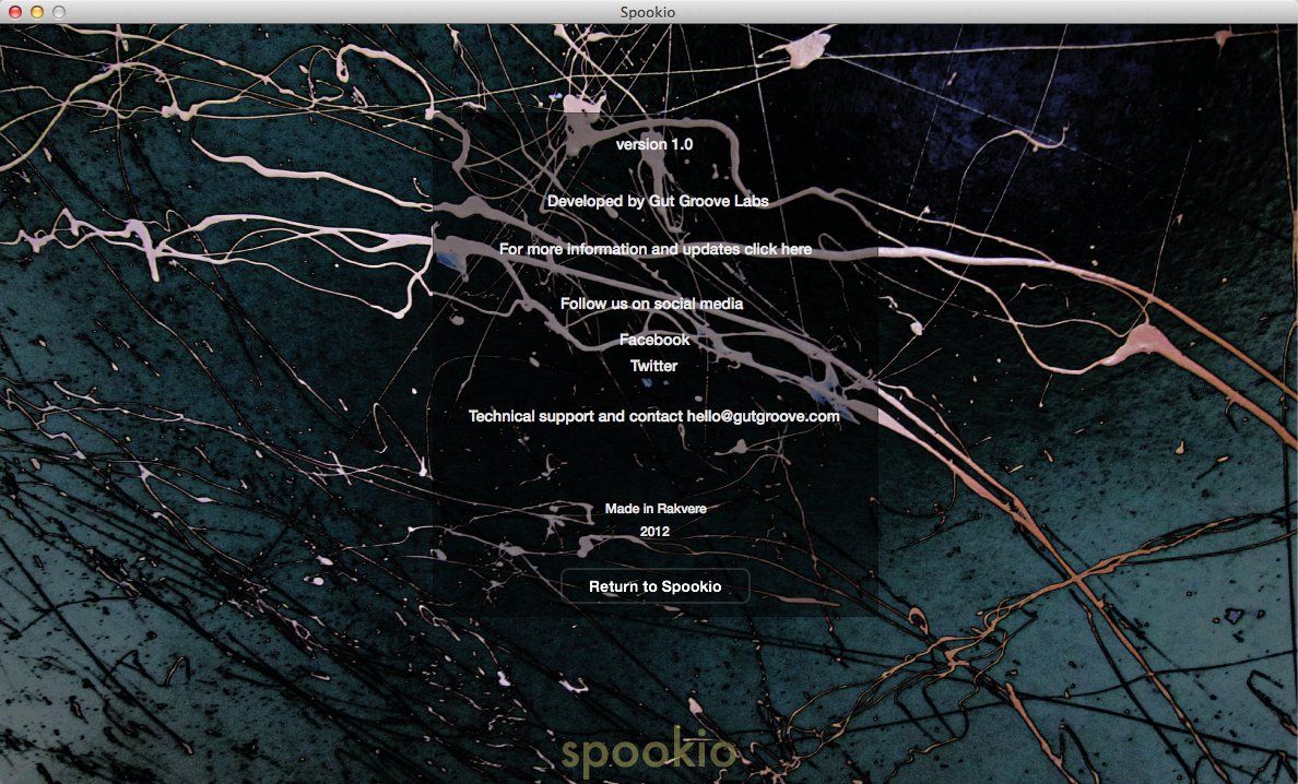 Spookio 1.0 : About Window