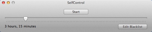 SelfControl 2.0 : Main Window