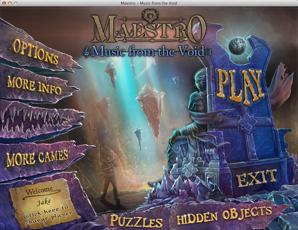 Maestro: Music from the Void : Main Menu