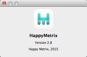 Happy Metrix 2.8 : About Window