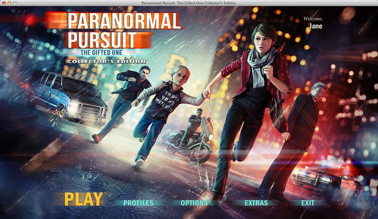 Paranormal Pursuit: The Gifted One Collector's Edition 2.0 : Main Menu