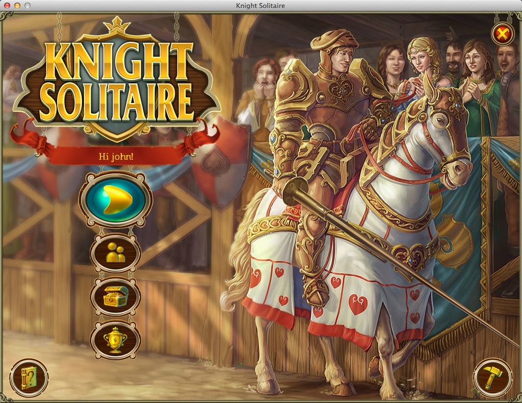 Knight Solitaire. Royal Cup 1.0 : Main Menu