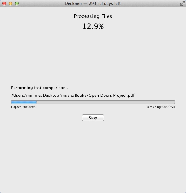 Decloner 1.6 : Scanning Folder