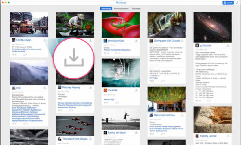 Pixfeed for Flickr 1.0 : Main Window