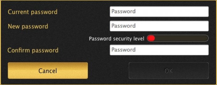 Changing Master Password