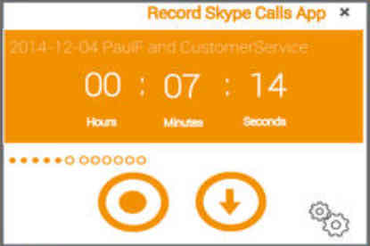 Call Recorder - Skype Edition 1.1 : Main Window