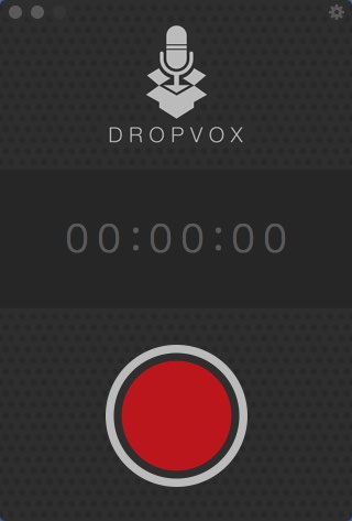 DropVox 4.0 : Main window