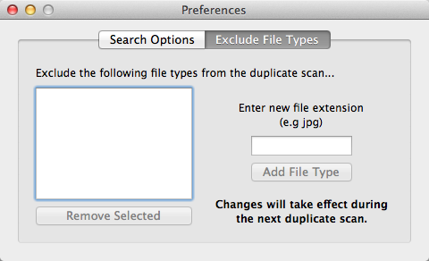 Duplicate Sweeper 1.0 : Exclude File Types