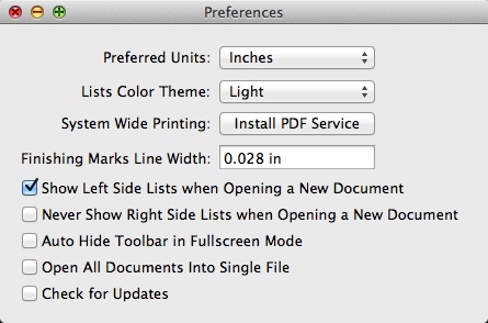 PDF Nomad 2.4 : Program Preferences