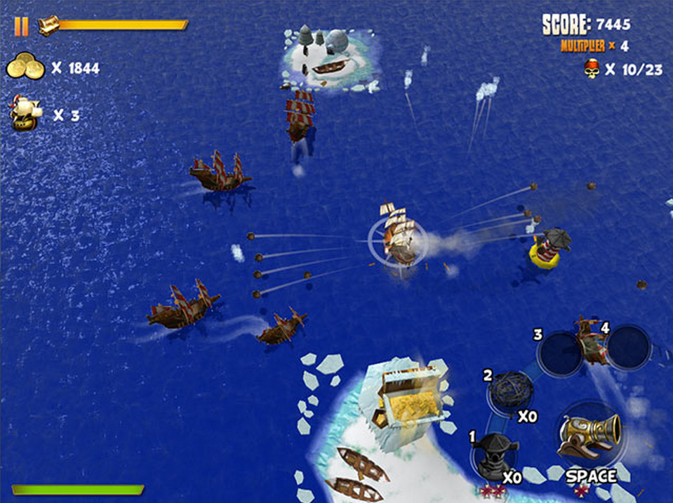 Pirates of Black Cove: Sink 'Em All! : Gameplay Window