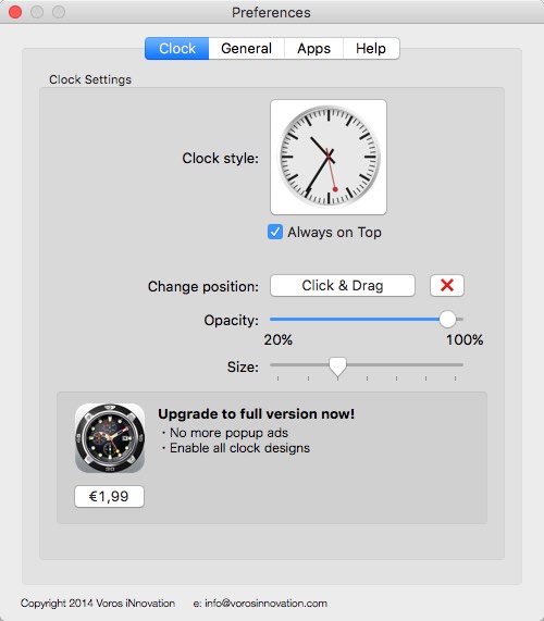 Desktop Clock: Desktop Wallpaper Clock & Dock Icon Watch 1.3 : Clock Options