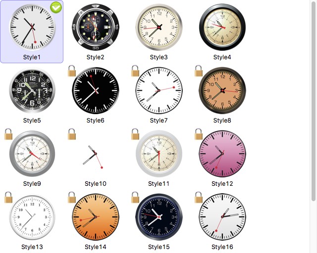 Desktop Clock: Desktop Wallpaper Clock & Dock Icon Watch 1.3 : Clock Design