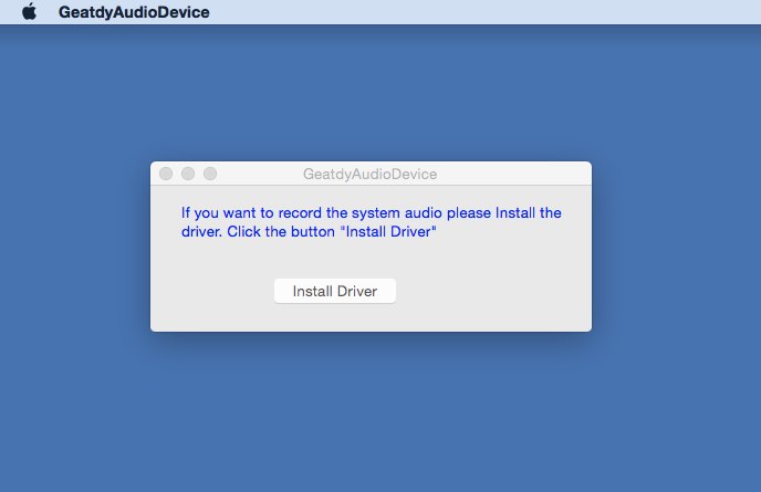 GreatdyAudioDevice 1.3 : Main window