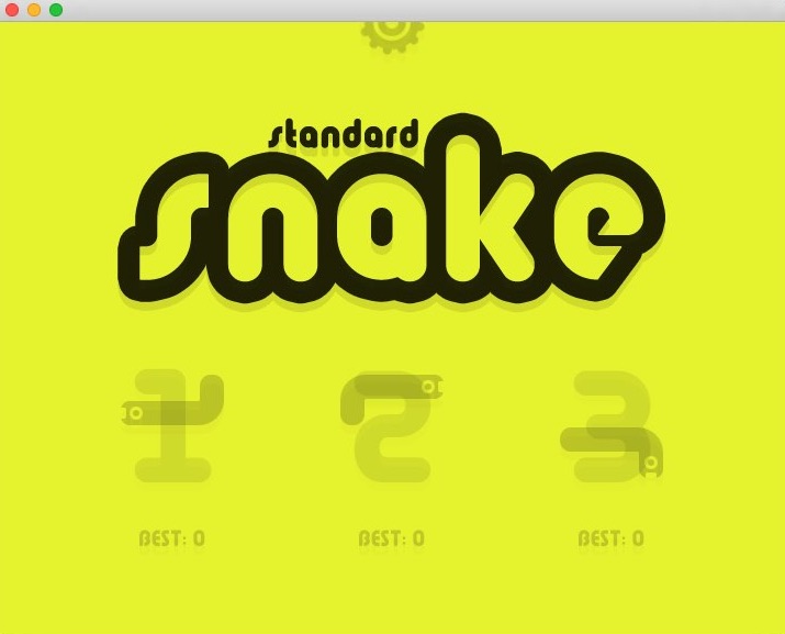 Standard Snake 2.1 : Main Menu
