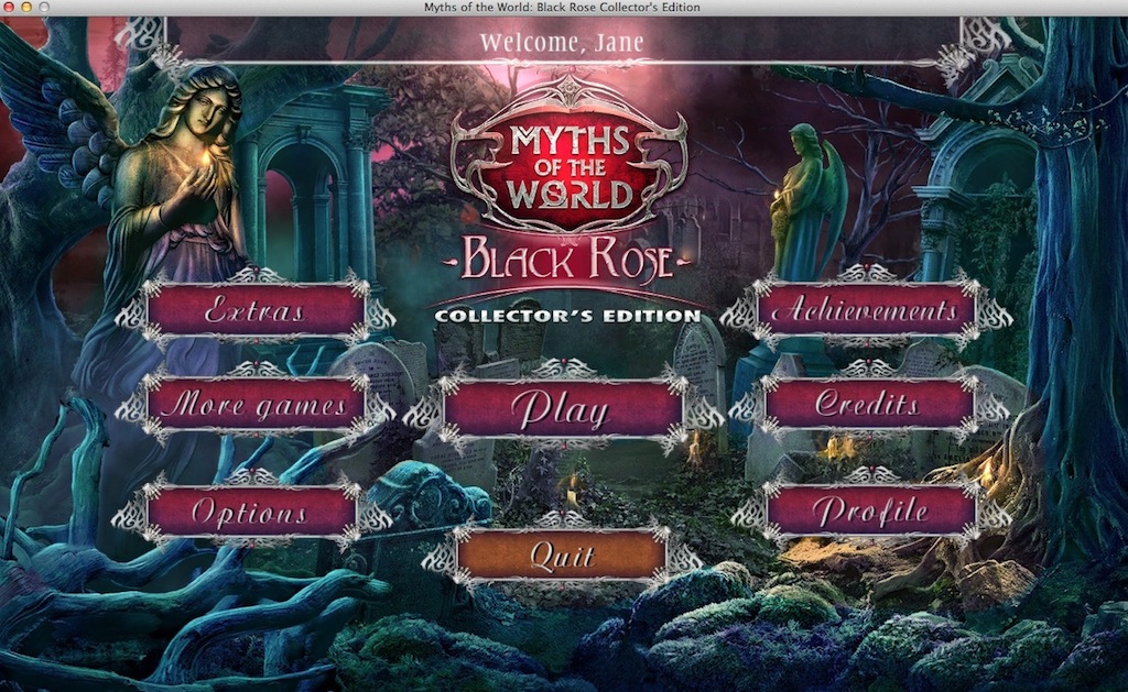 Myths of the World: Black Rose Collector's Edition : Main Menu