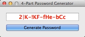 4-Part Password Generator 1.1 : Checking Resulted Password
