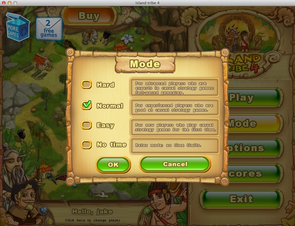 Island Tribe 4 1.0 : Selecting Game Mode
