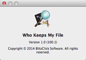 Who Keeps My File 1.0 : About Window