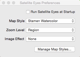 Satellite Eyes 1.4 : Preferences Window