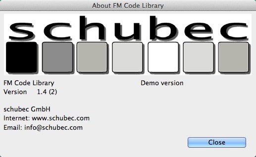 FM Code Library 1.4 : About Window