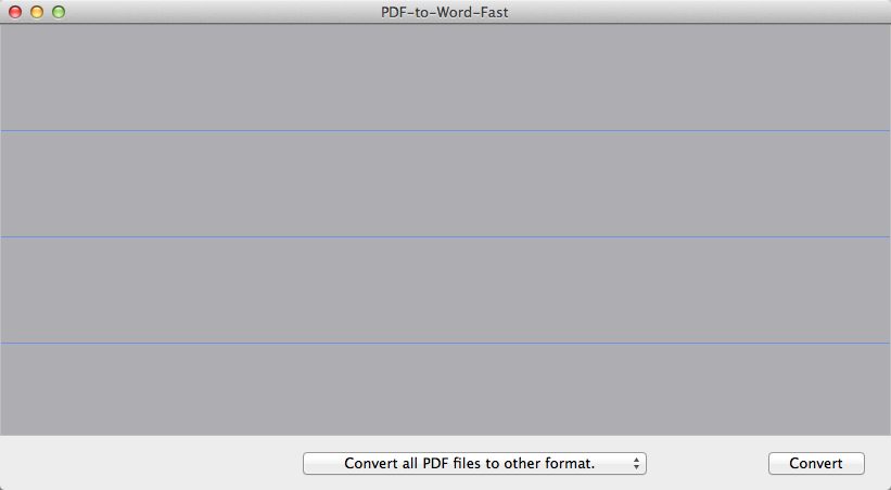 PDF-to-Word-Fast 1.0 : Main Window