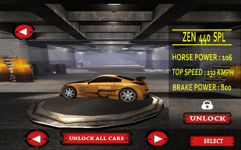 Speed Car Fighter 3D 2015 Free 2.0 : Main Window