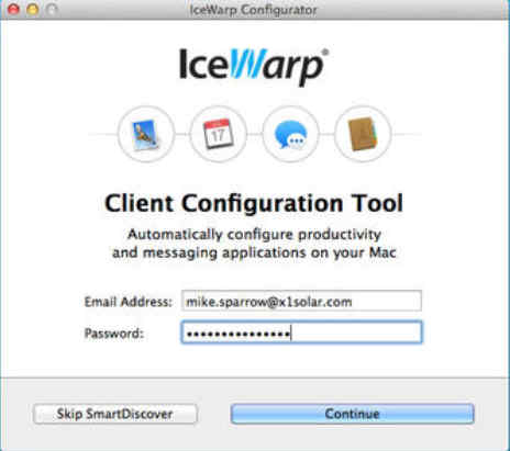 IceWarp Configurator 1.2 : Main Window