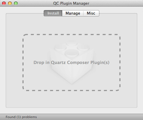 QC Plugin Manager 1.0 : Main Window
