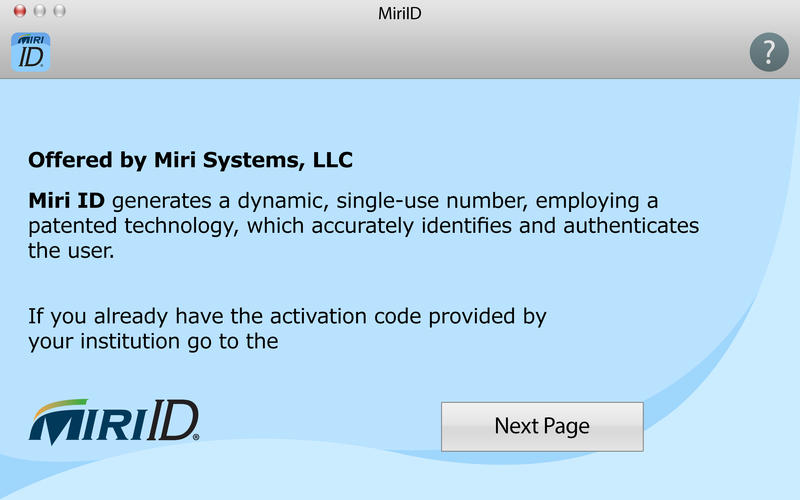 MiriID 1.1 : Main Window