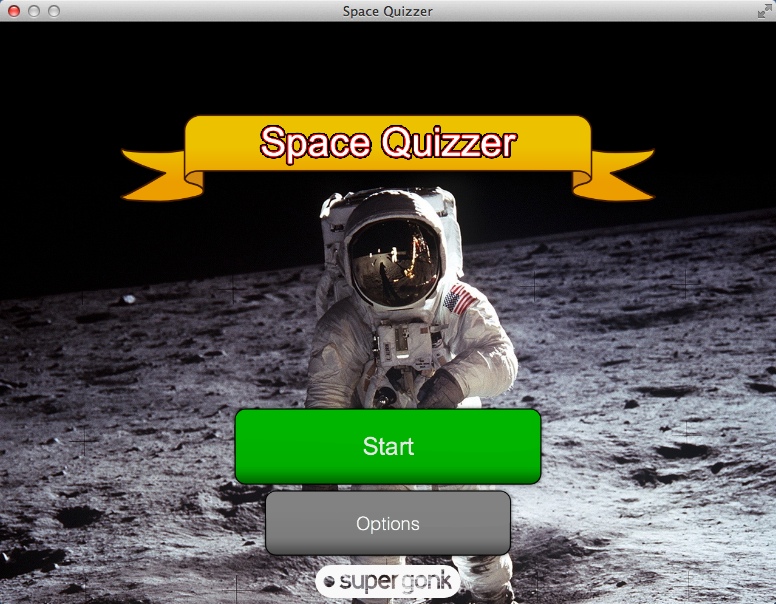 Space Quizzer 2.0 : Main Menu