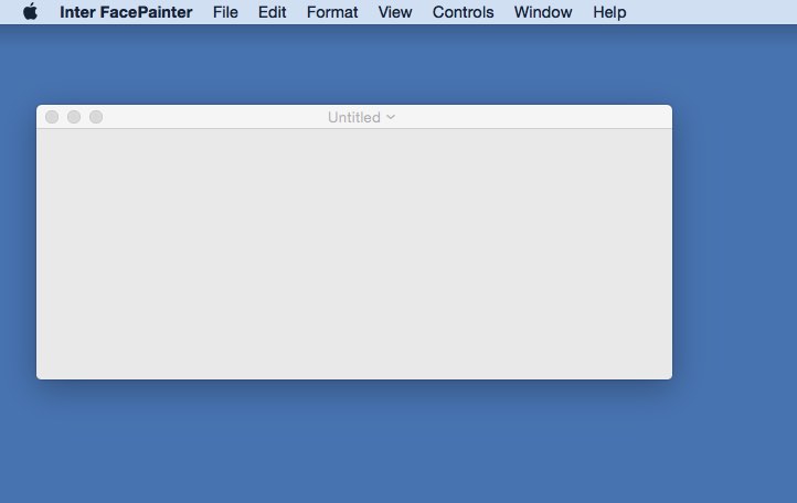 Inter FacePainter 1.0 : Main window
