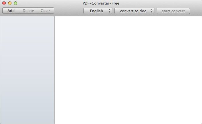 PDF-Converter-Free 1.2 : Main Window