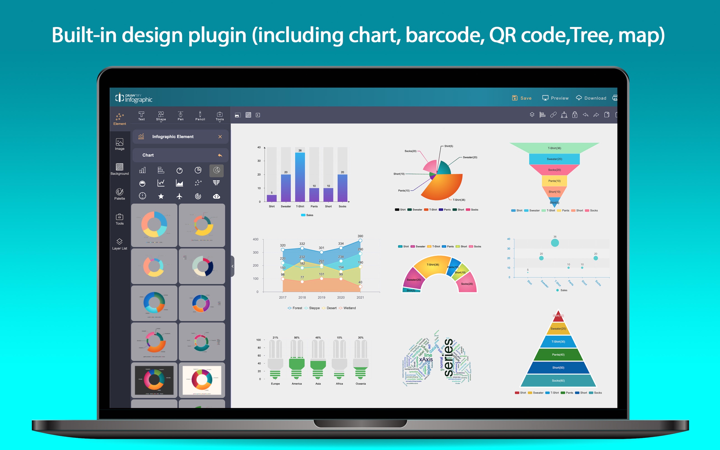 Infographic Creator Mac 1.15 : design plugins