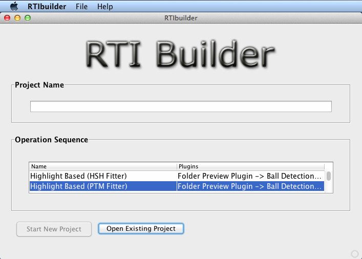 RTIBuilder 2.0 : Main Window