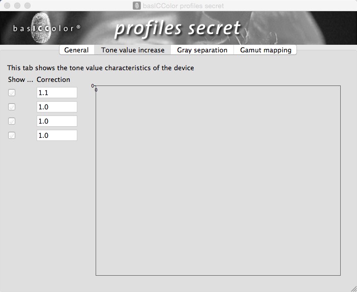 basICColor profiles secret 2.0 : Main Window