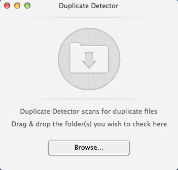 Duplicate Detector 1.8 : Main Window