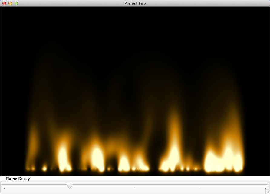 Perfect Fire Screen Saver : Adjusting Flame Decay