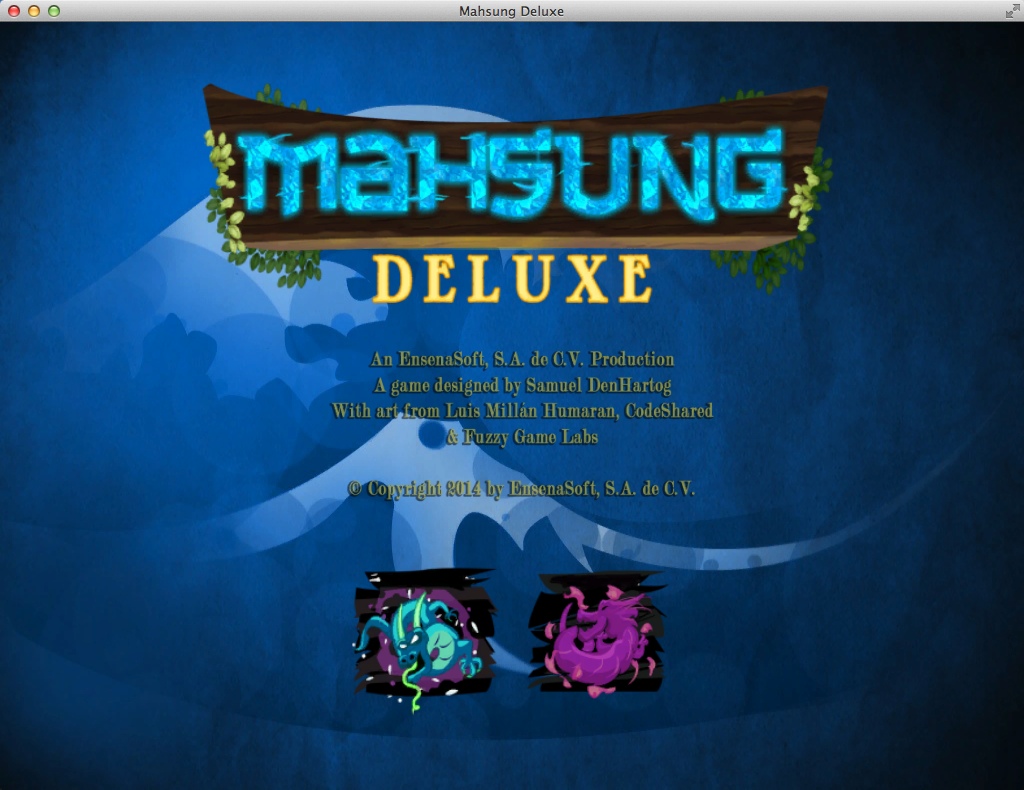 Mahsung Deluxe 1.0 : Main Menu