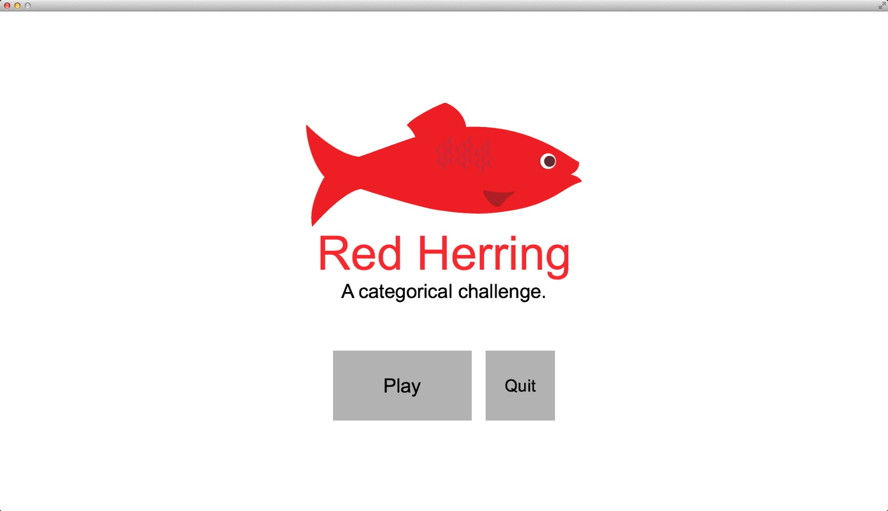 Red Herring 1.2 : Main Menu