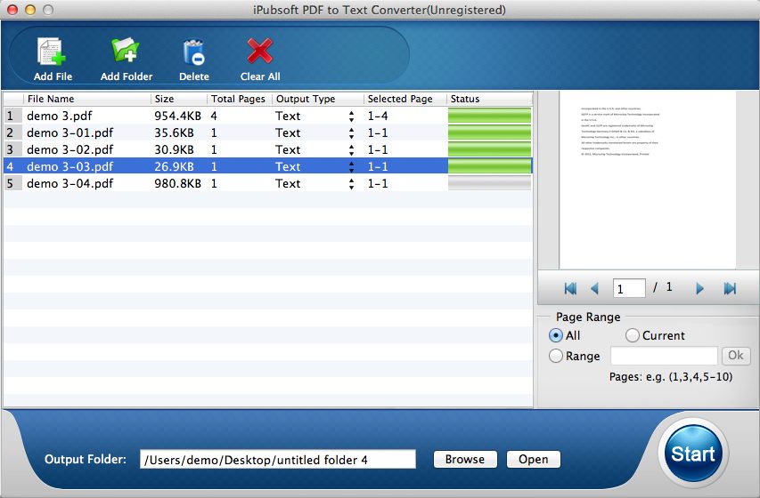 iPubsoft PDF to Text Converter 2.1 : Add PDF Files