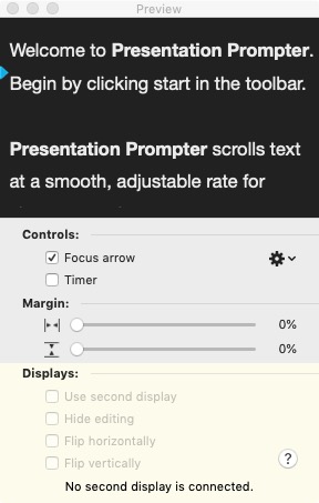 Presentation Prompter 5.7 : Preview Screen