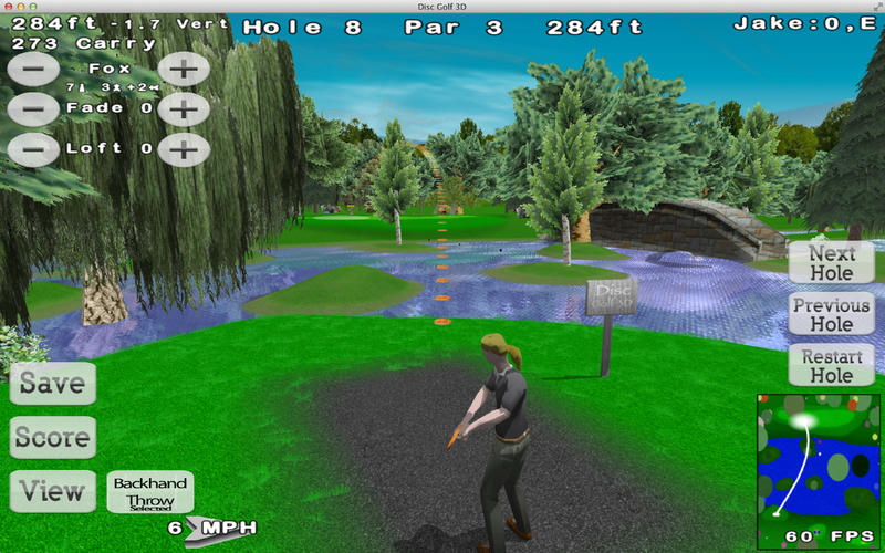 Disc Golf 3D 1.1 : Main Window