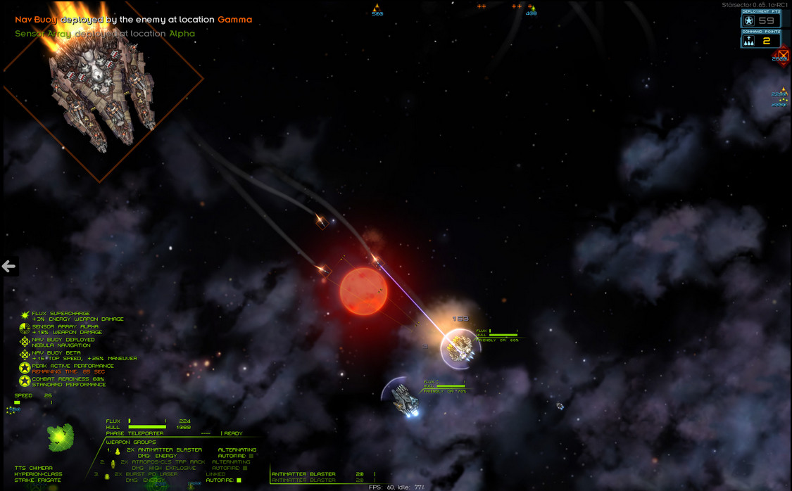 Starsector 0.6 : Gameplay Window