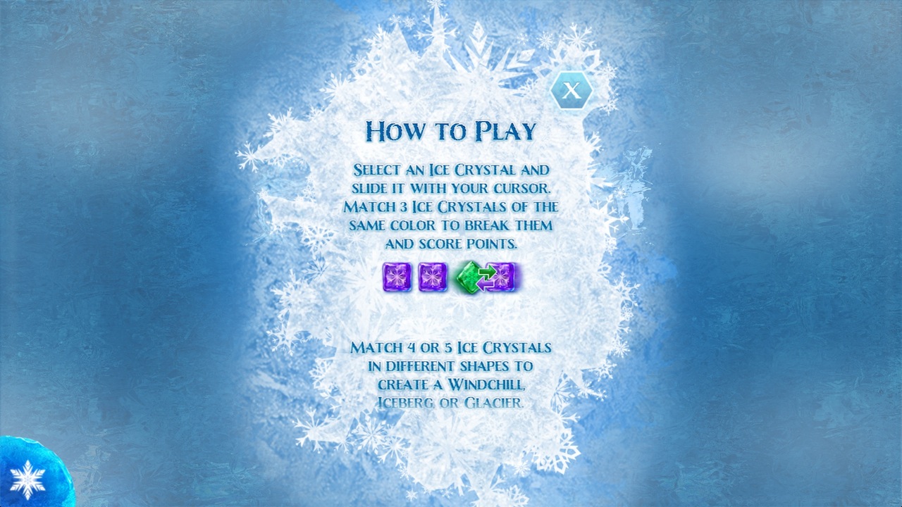 Frozen Free Fall 1.9 : How To Play Window