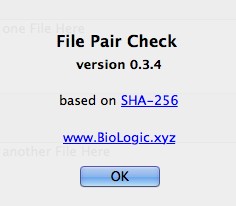 File Pair Check 0.3 : About Window