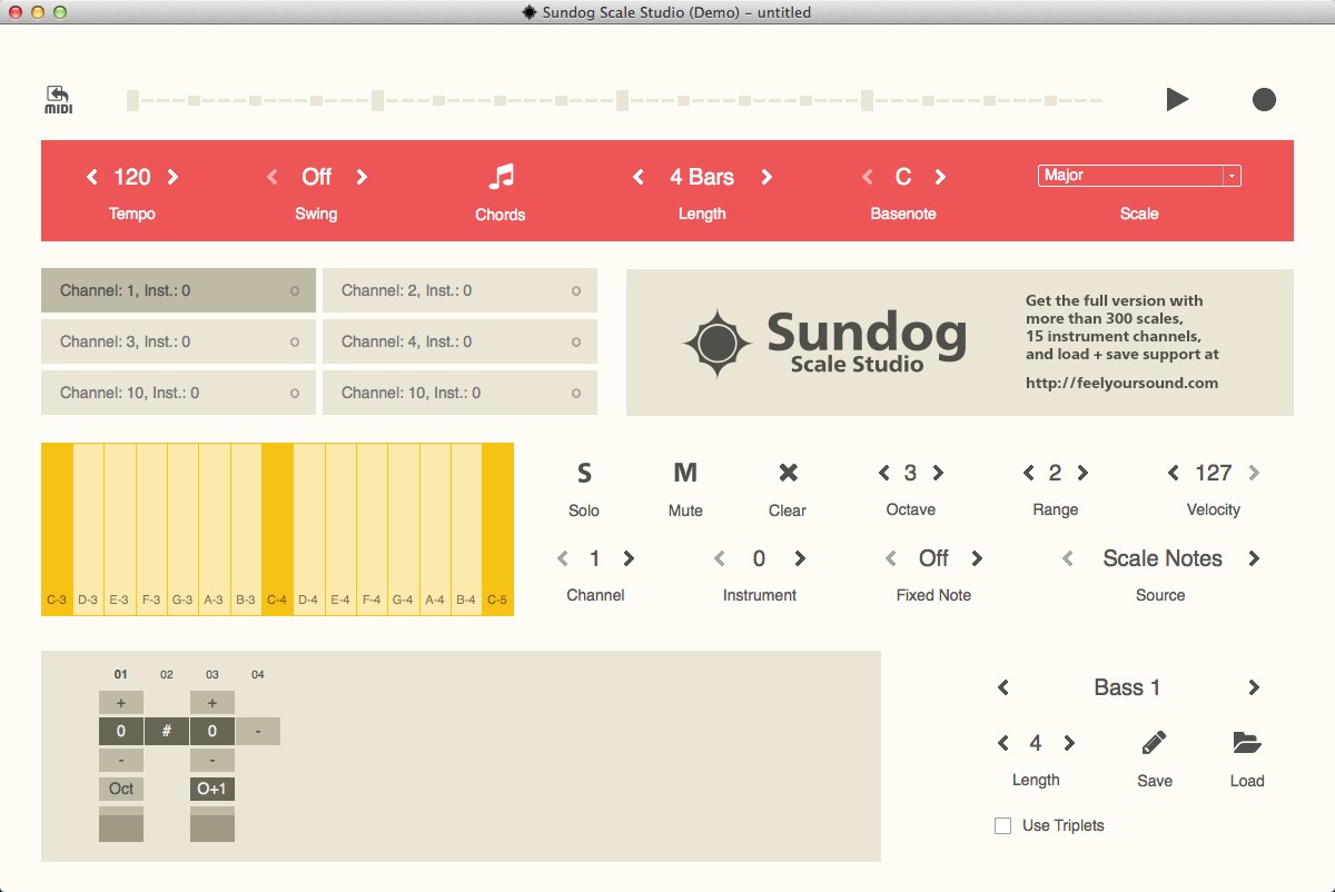 Sundog 1.5 : Main Window