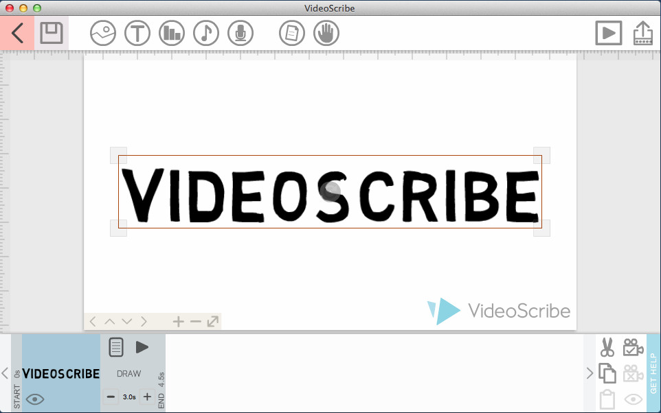 VideoScribe 2.1 : Main Window