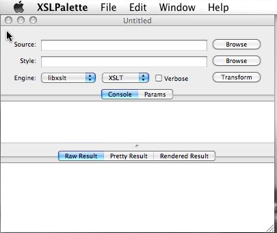 XSLPalette 1.3 : Main window