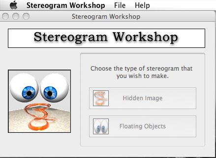 Stereogram Workshop 1.3 : Main window