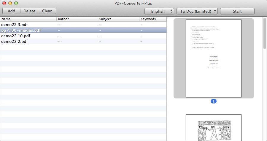 PDF-Converter-Plus 1.0 : Add PDF Files